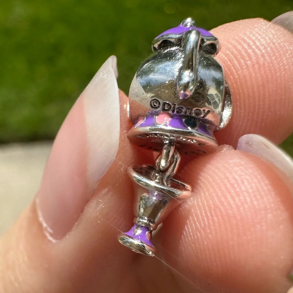NWOT Pandora x Disney Beauty & the Beast Mr Potts & Chip Dangle Charm 799015C01_6